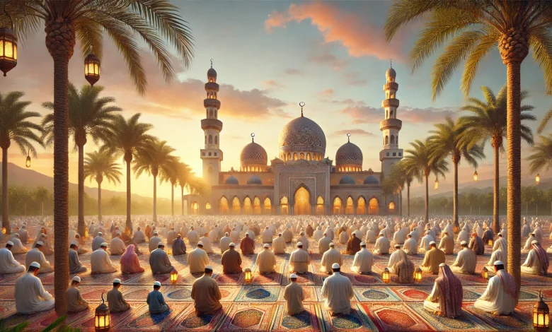 الساعة كم موعد وقت صلاة عيد الفطر 2025 / 1446 في المغرب