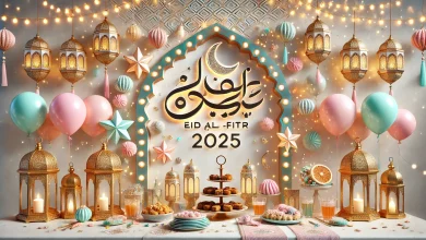 ثيمات عيد الفطر 2025 جاهزة للطباعة