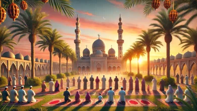 الساعة كم موعد توقيت صلاة عيد الفطر في دبي 2025/ 1446