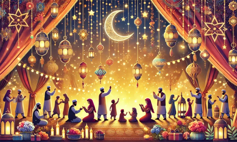 بطاقات تهنئة عيد الفطر 1446/ 2025