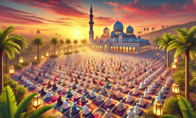 الساعة كم توقيت موعد صلاة عيد الفطر في الجزائر 2025/ 1446