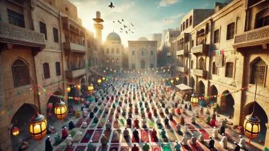 الساعة كم موعد توقيت صلاة عيد الفطر 2025 / 1446 في ليبيا