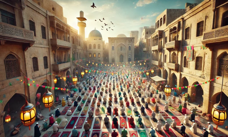 الساعة كم موعد توقيت صلاة عيد الفطر 2025 / 1446 في ليبيا