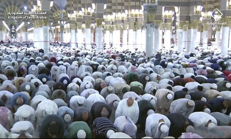 ختم القرآن في المسجد النبوي 29 رمضان 1446