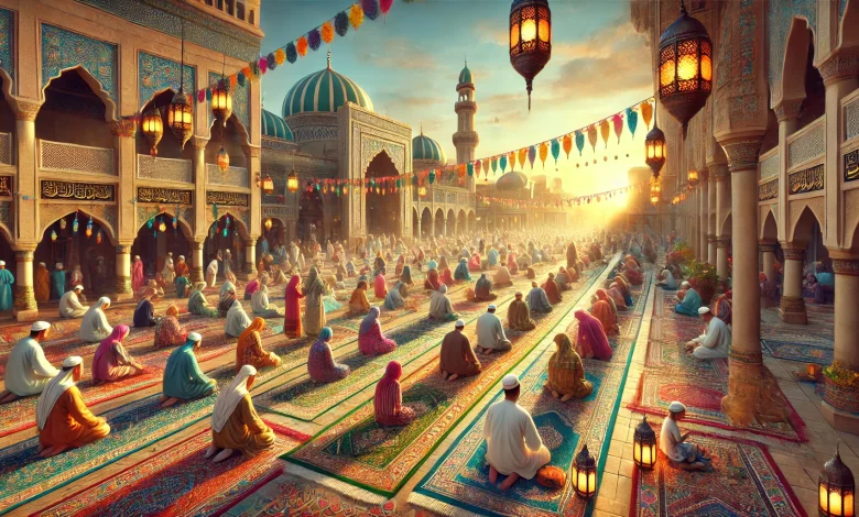 الساعة كم توقيت موعد صلاة عيد الفطر 1446 / 2025 في المجمعة