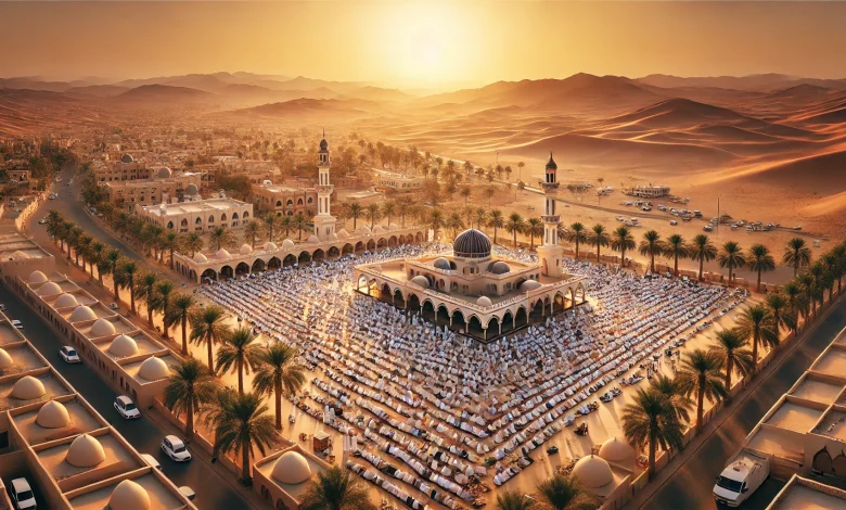 صلاة عيد الفطر 1446-2025 في نجران