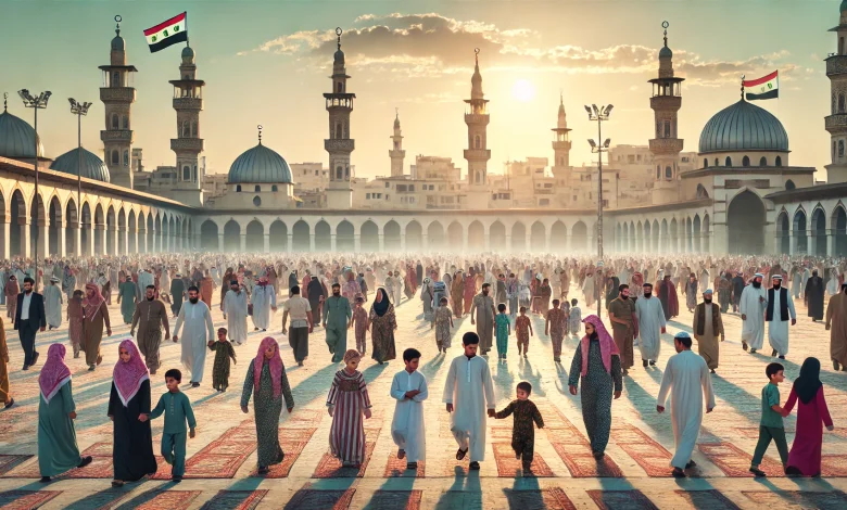 صلاة عيد الفطر في سوريا 2025