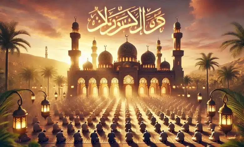 الساعة كم توقيت صلاة عيد الفطر في حفر الباطن 1446/ 2025