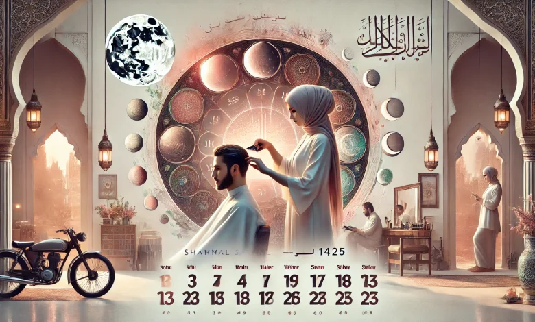 قص الشعر في الأيام البيض لشهر أبريل 2025