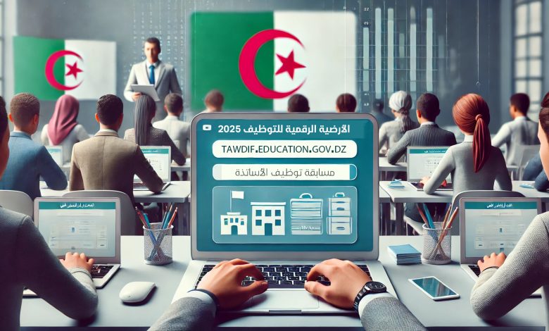 منصة التسجيل الرقمية لتوظيف الأساتذة في الجزائر 2025